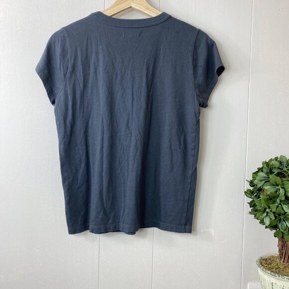 Madewell Dark Grey Crew Neckline Short Sleeve Top Size Small - Picture 5 of 7